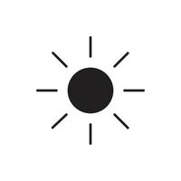 sun vector for icon symbol web illustration