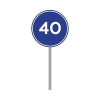 road sign vector for website symbol