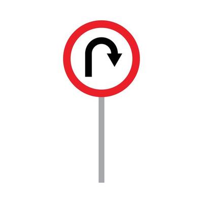 road sign vector for website symbol