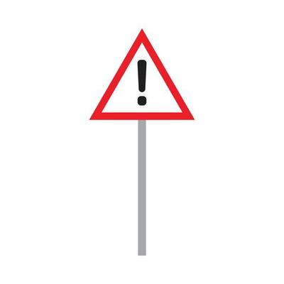 road sign vector for website symbol