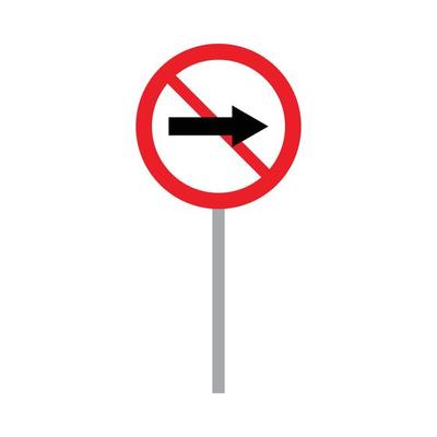 road sign vector for website symbol