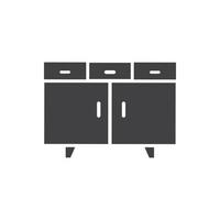 vector de armario de gabinete para símbolo de presentación de sitio web