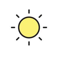 sun vector for icon symbol web illustration