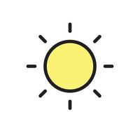 sun vector for icon symbol web illustration