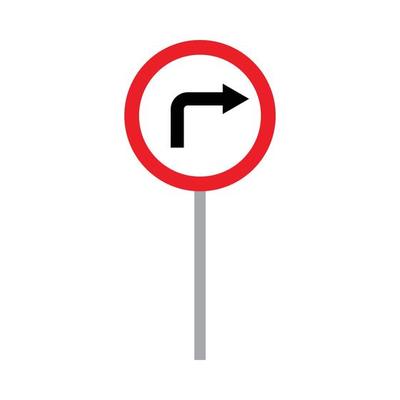 road sign vector for website symbol