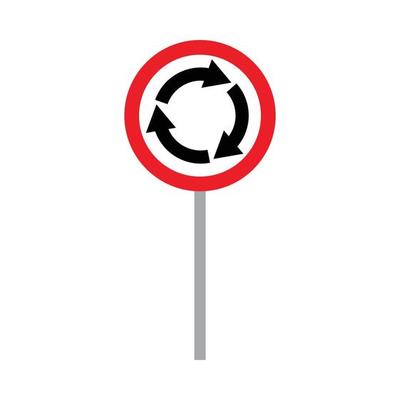 road sign vector for website symbol