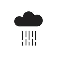 vector de tiempo de lluvia para ilustración web de símbolo de icono