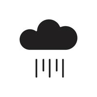 vector de tiempo de lluvia para ilustración web de símbolo de icono