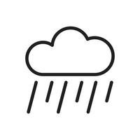 vector de tiempo de lluvia para ilustración web de símbolo de icono