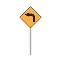 road sign vector for website symbol