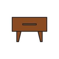 Cabinet wardrobe vector for website presentation symbol