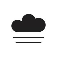 vector de nube para ilustración web de símbolo de icono