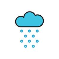 snow weather vector for icon symbol web illustration