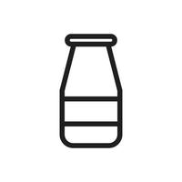 glass bottle icon for website, presentation symbol vector