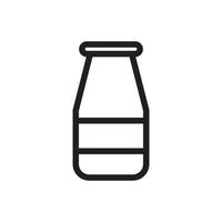 glass bottle icon for website, presentation symbol vector