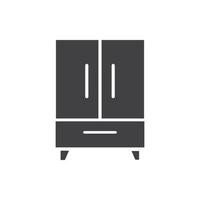 Cabinet wardrobe vector for website presentation symbol