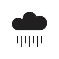 vector de tiempo de lluvia para ilustración web de símbolo de icono