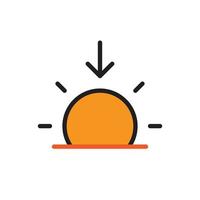 sunset vector for icon symbol web illustration