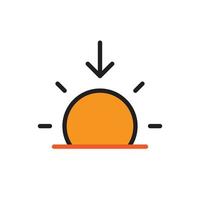 sunset vector for icon symbol web illustration