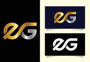 Initial Letter E G Logo Design Vector. Graphic Alphabet Symbol For Corporate Business Identity vector