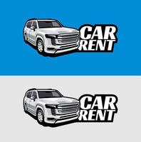 vector de concepto de diseño de logotipo de coche