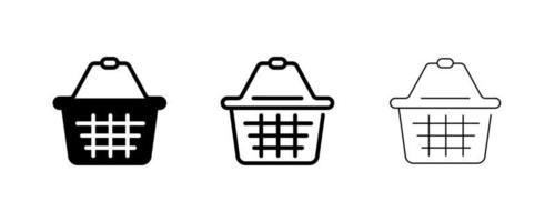 Set of shopping cart icons. vector