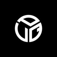 PVQ letter logo design on black background. PVQ creative initials letter logo concept. PVQ letter design. vector