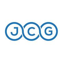 JCG letter logo design on white background. JCG creative initials letter logo concept. JCG letter design. vector