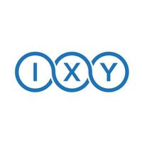 IXY letter logo design on white background. IXY creative initials letter logo concept. IXY letter design. vector