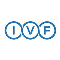 IVF letter logo design on white background. IVF creative initials letter logo concept. IVF letter design. vector
