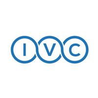 IVC letter logo design on white background. IVC creative initials letter logo concept. IVC letter design. vector