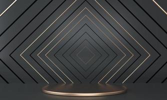 3d abstract background, mock up scene geometry shape podium for product display, 3d illustration. photo