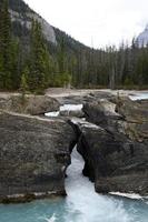 natural land bridge in the Canadian rockies photo