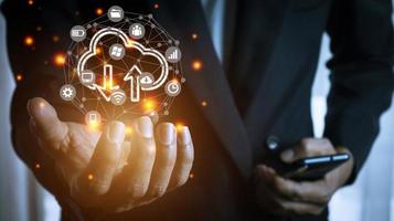 Cloud Computing and Technology concept. photo