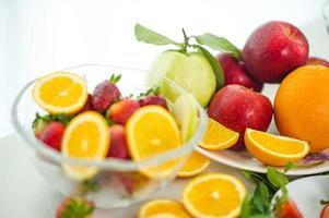 The fruits of health lover Healthy fruit And health care to eat healthy food. To the skin. The fruit is placed in a beautiful table, apple apricot, banana, orange, dragon, placed photo