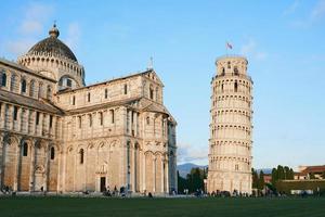 pisa, italia, 2021-catedral y torre inclinada de pisa foto