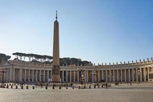 Vatican, Italy, 2021-St. Peter's Square in Vatican in sunny day photo