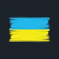 Ukraine Flag Brush Strokes. National Flag vector