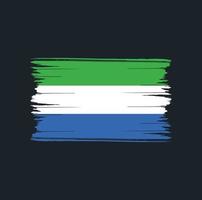 Sierra Leone Flag Brush Strokes. National Flag vector