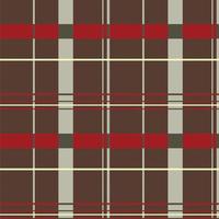 Red Brown Grey Plaid Pattern vector