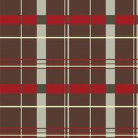 Red Brown Grey Plaid Pattern vector