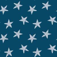 Sketchy Star seamless repeat pattern vector