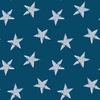 Sketchy Star seamless repeat pattern vector