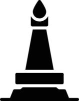 ilustración de vector de torre monas en un fondo. símbolos de calidad premium. iconos vectoriales para concepto y diseño gráfico.