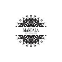 Ilustración de vector de diseño de logotipo de mandala