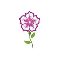 Flower beauty spa logo vector illustration