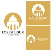 Mosque icon and symbol vector template