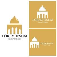 Mosque icon and symbol vector template