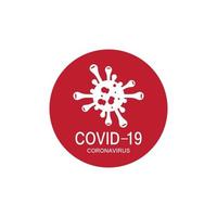 Covid-19 protection logo vector illustration