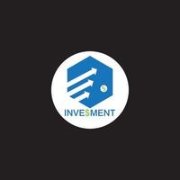 Investment marketing logo vector template